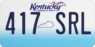 KY license plate 417SRL
