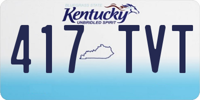 KY license plate 417TVT