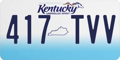 KY license plate 417TVV