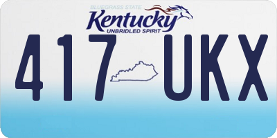KY license plate 417UKX
