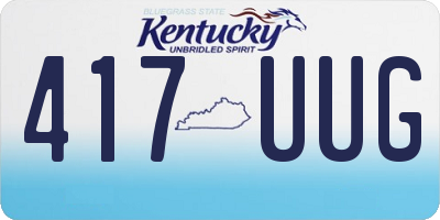 KY license plate 417UUG