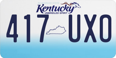 KY license plate 417UXO