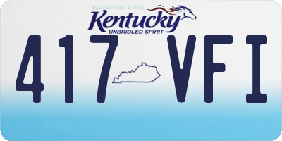 KY license plate 417VFI
