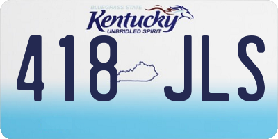 KY license plate 418JLS