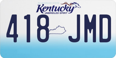 KY license plate 418JMD