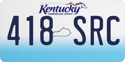 KY license plate 418SRC