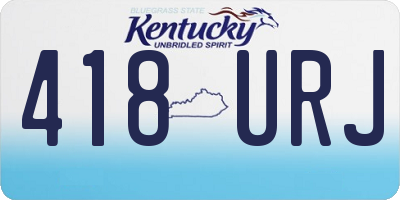 KY license plate 418URJ