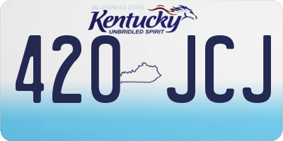 KY license plate 420JCJ