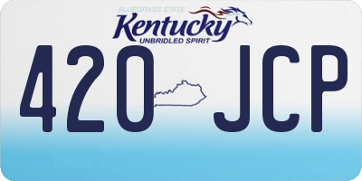 KY license plate 420JCP