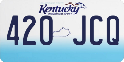 KY license plate 420JCQ