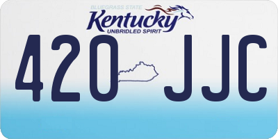 KY license plate 420JJC