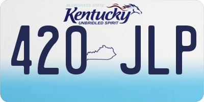 KY license plate 420JLP