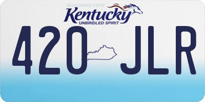 KY license plate 420JLR
