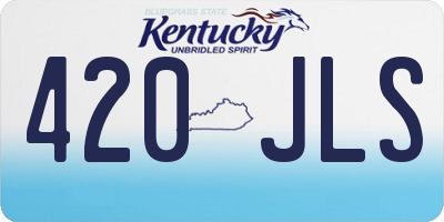 KY license plate 420JLS