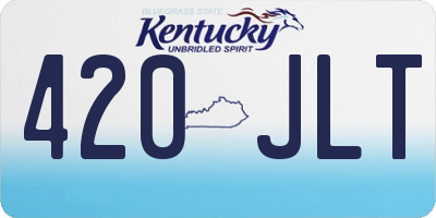 KY license plate 420JLT