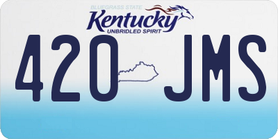 KY license plate 420JMS