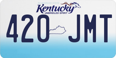 KY license plate 420JMT