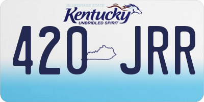 KY license plate 420JRR