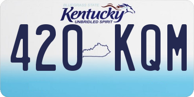 KY license plate 420KQM