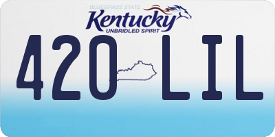 KY license plate 420LIL