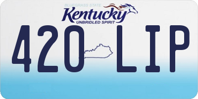 KY license plate 420LIP