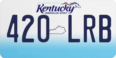 KY license plate 420LRB