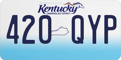 KY license plate 420QYP