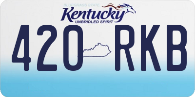 KY license plate 420RKB