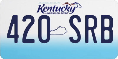 KY license plate 420SRB
