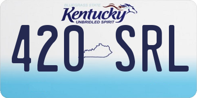 KY license plate 420SRL