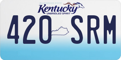 KY license plate 420SRM