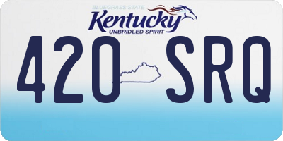 KY license plate 420SRQ