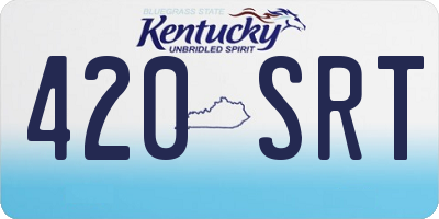 KY license plate 420SRT