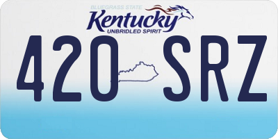 KY license plate 420SRZ