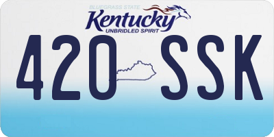 KY license plate 420SSK