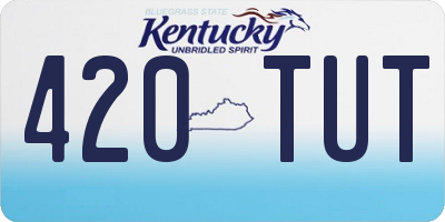KY license plate 420TUT