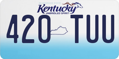 KY license plate 420TUU