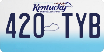 KY license plate 420TYB