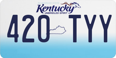 KY license plate 420TYY