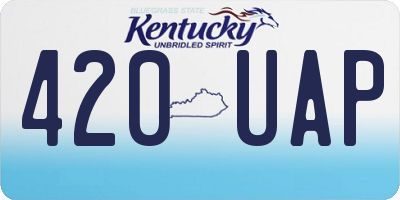 KY license plate 420UAP