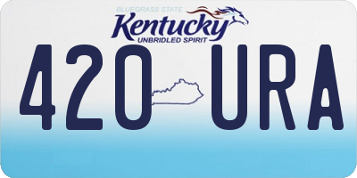 KY license plate 420URA