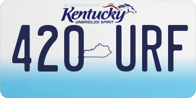 KY license plate 420URF