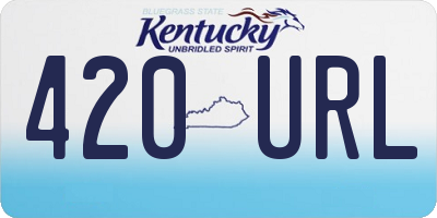 KY license plate 420URL