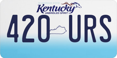 KY license plate 420URS