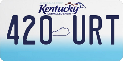 KY license plate 420URT