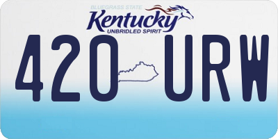 KY license plate 420URW