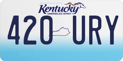 KY license plate 420URY