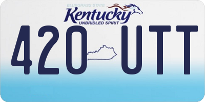 KY license plate 420UTT