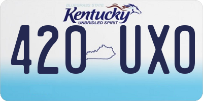 KY license plate 420UXO