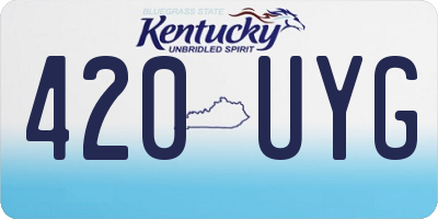 KY license plate 420UYG